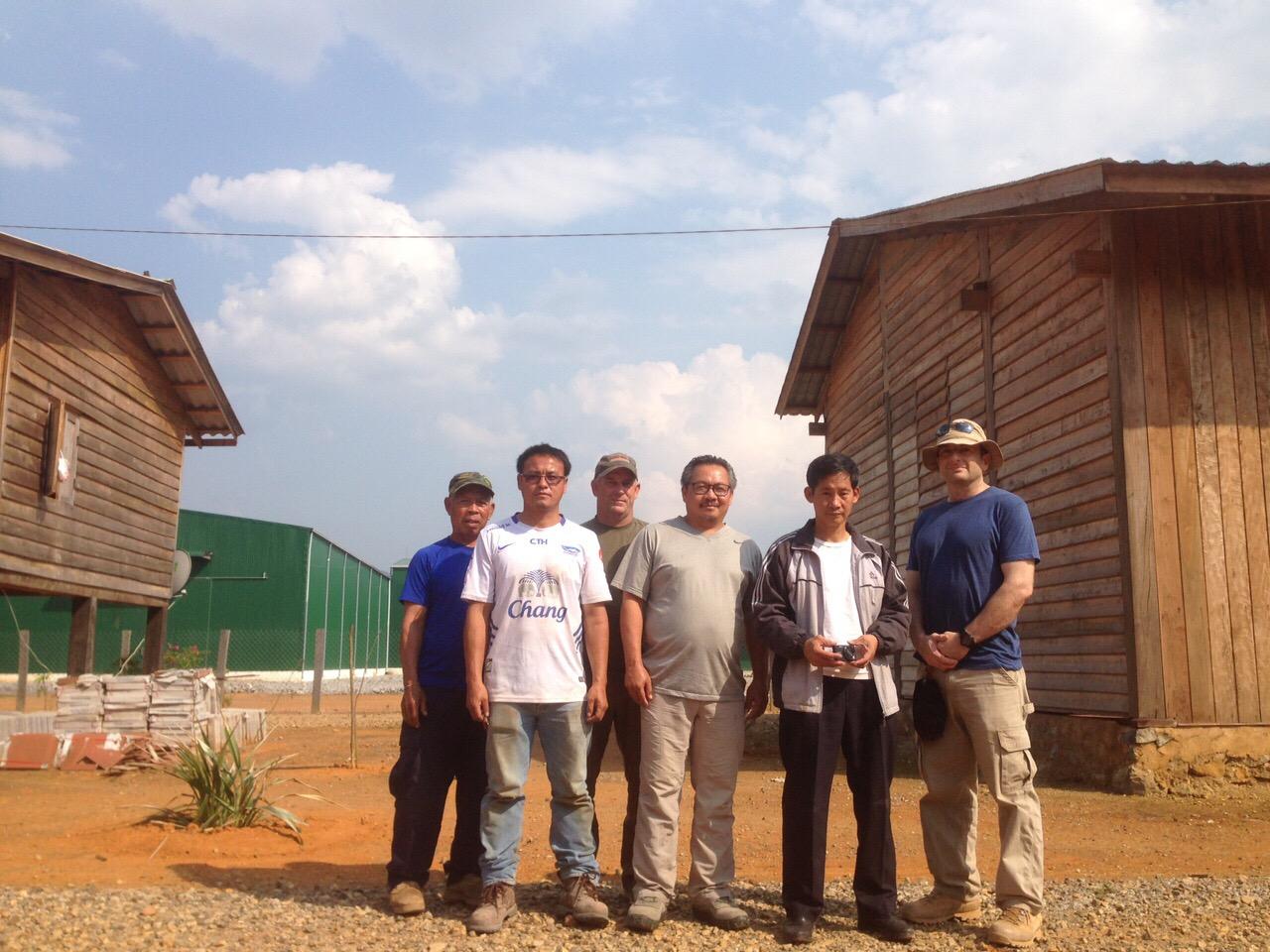 Having a meeting with mining specialists