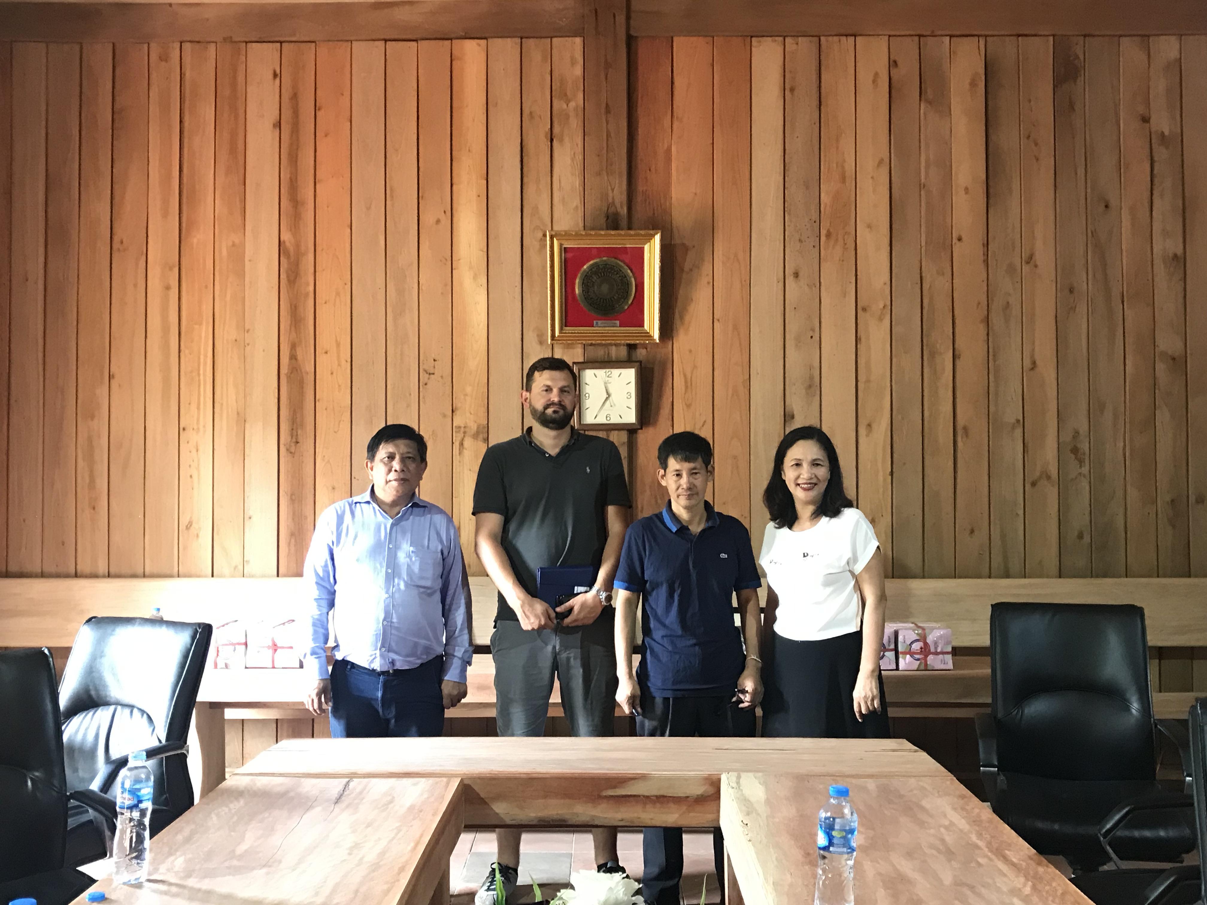 Having a meeting with our business partners